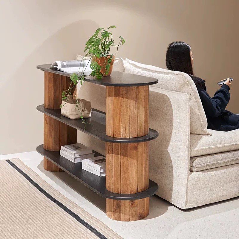 LASHLE Wabi Sabi Solid Wood Console Table