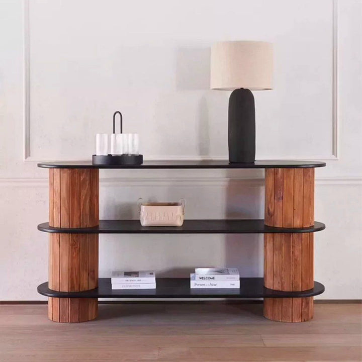 LASHLE Wabi Sabi Solid Wood Console Table