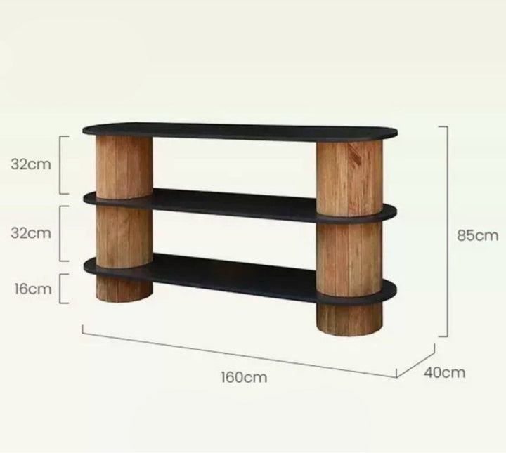 LASHLE Wabi Sabi Solid Wood Console Table