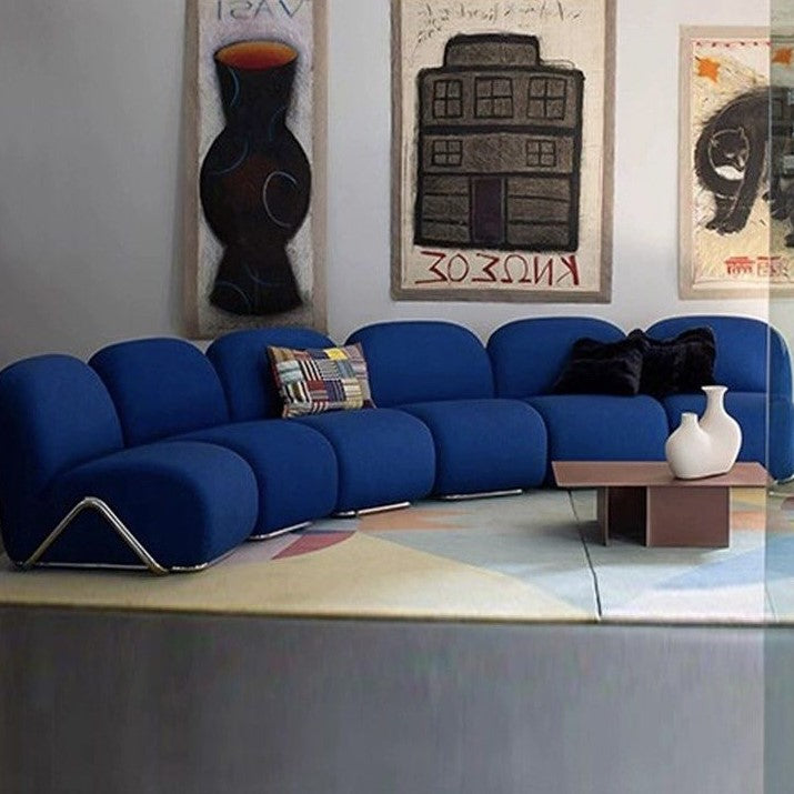 VANCERO Modern Modular Velvet Sofa