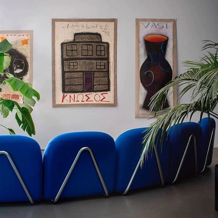 VANCERO Modern Modular Velvet Sofa