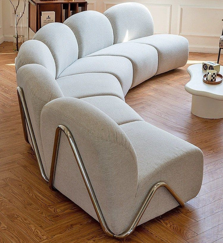 VANCERO Modern Modular Velvet Sofa