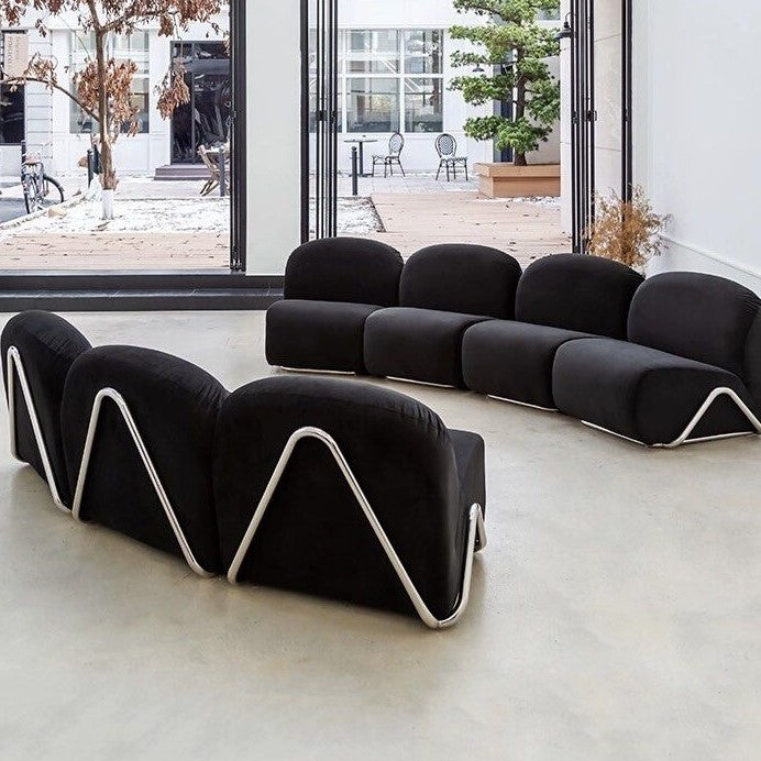 VANCERO Modern Modular Velvet Sofa