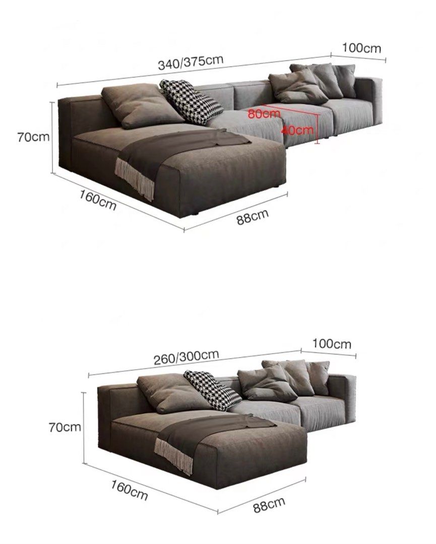 RALVANI Modern Fabric Sofa