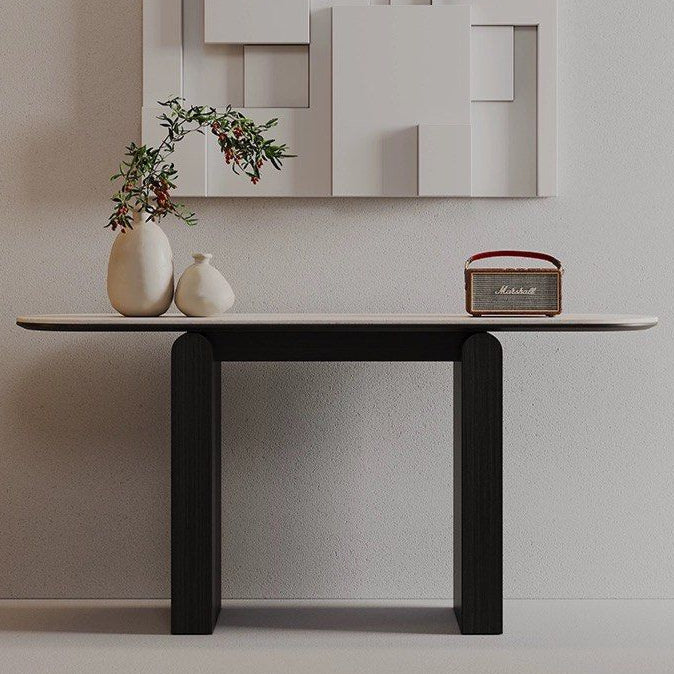 JASPER Modern Travertine Console Table