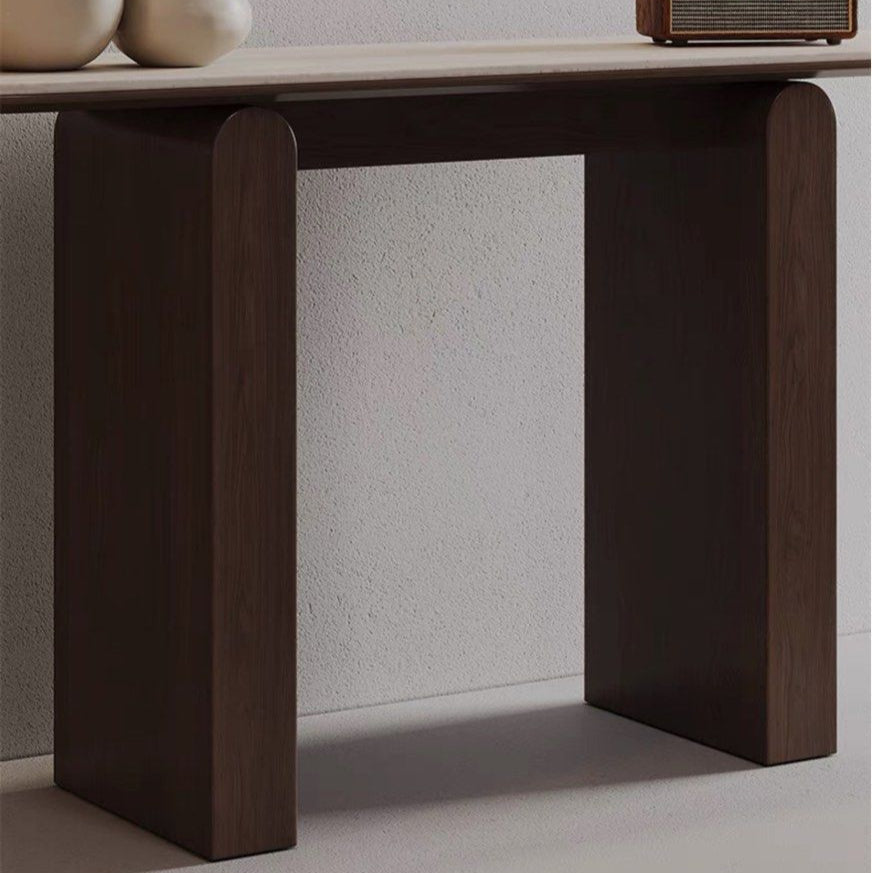JASPER Modern Travertine Console Table
