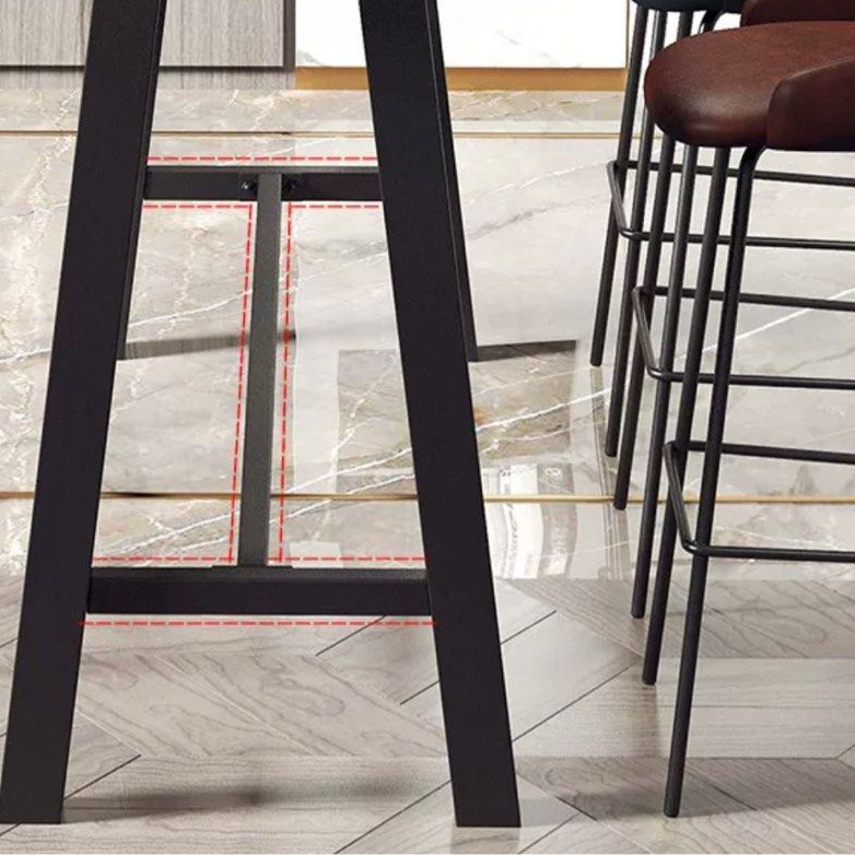 ALBA Rustic Solid Wood Bar Table
