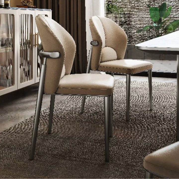 LOFI Modern Leather Dining Chair - Radical Homes Singapore
