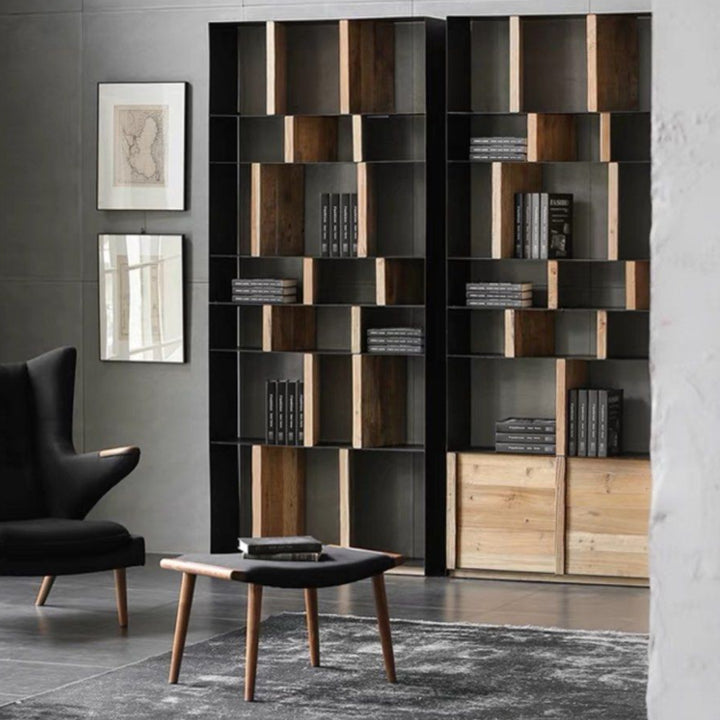 RENATO Modern Solid Wood Display Shelf