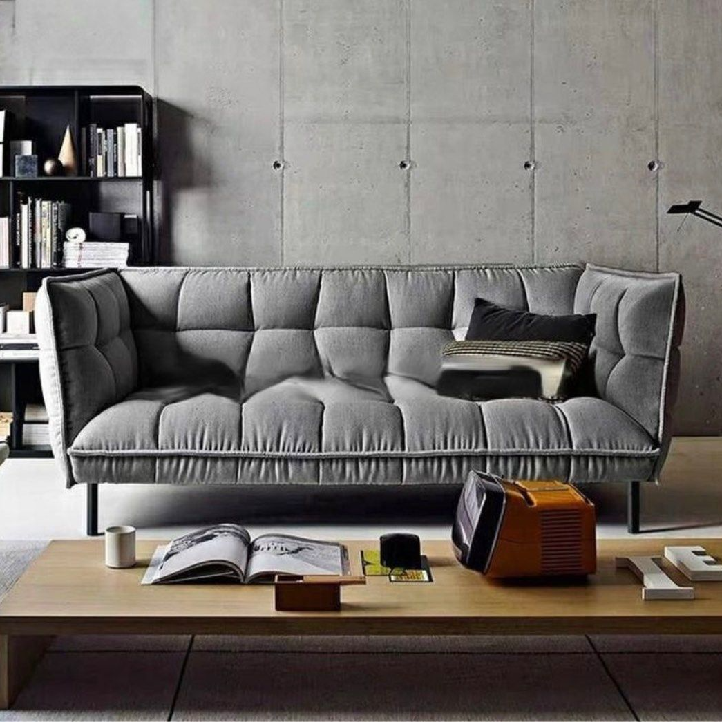 DELVORA Modern Quilted Sofa