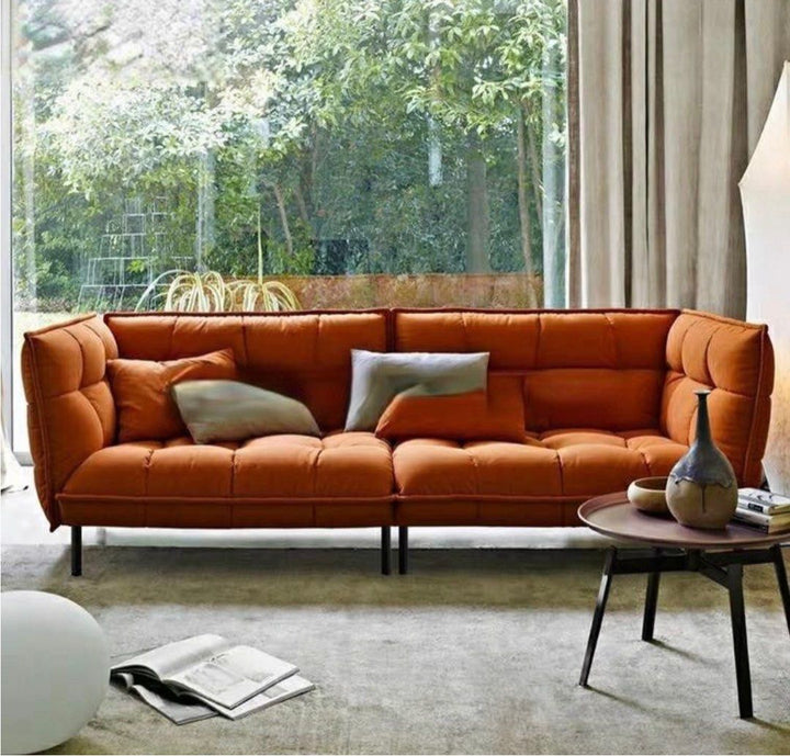 DELVORA Modern Quilted Sofa
