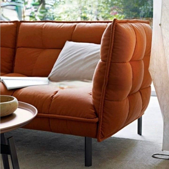DELVORA Modern Quilted Sofa
