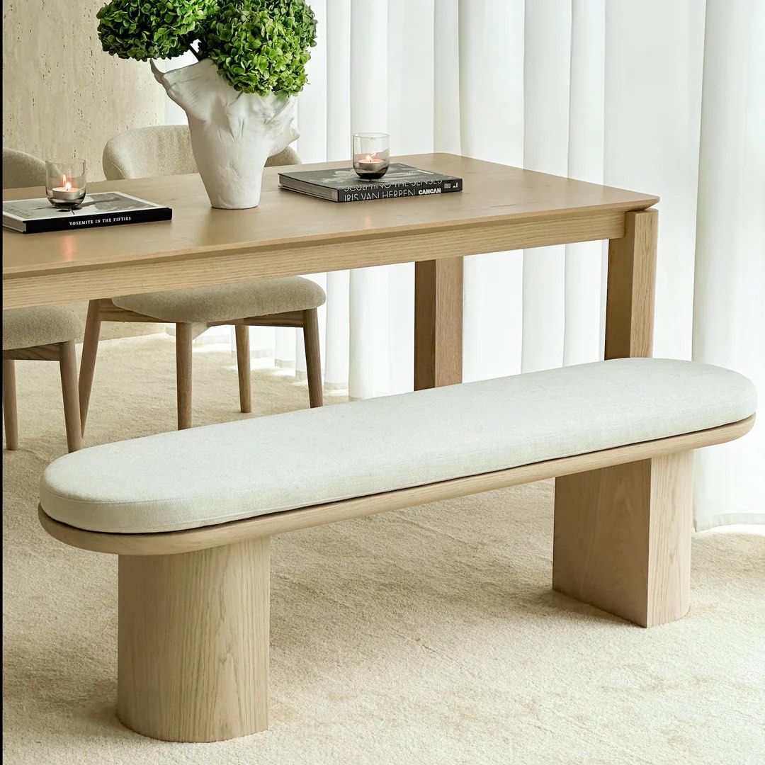 BOONE Modern Solid Wood Dining Bench