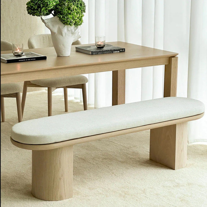 BOONE Modern Solid Wood Dining Bench