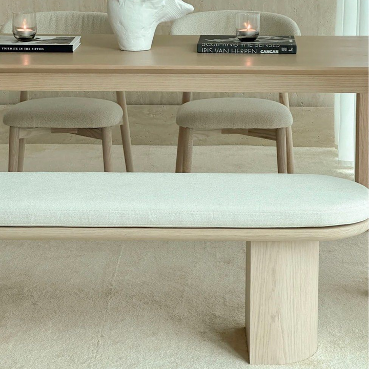 BOONE Modern Solid Wood Dining Bench