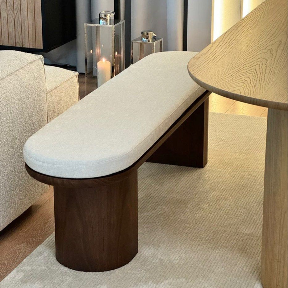 BOONE Modern Solid Wood Dining Bench