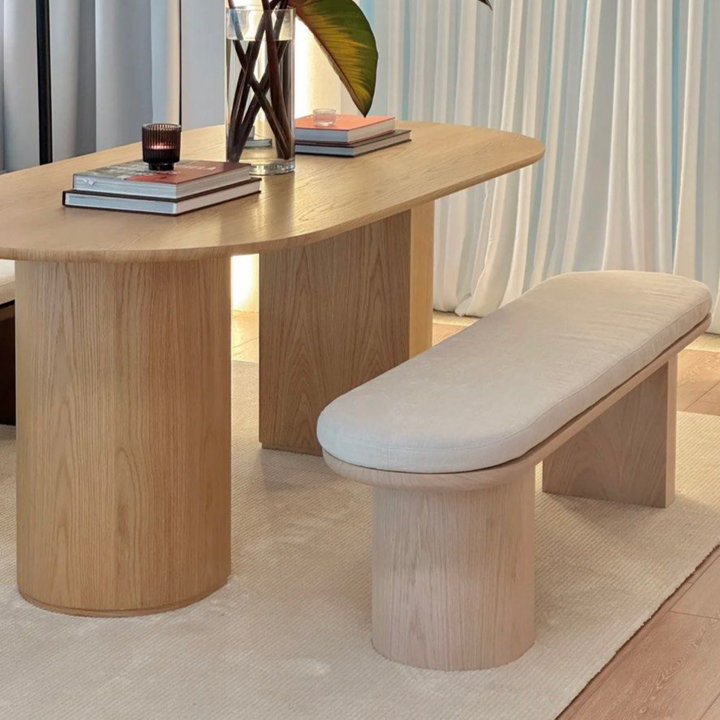 BOONE Modern Solid Wood Dining Bench