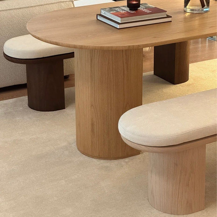BOONE Modern Solid Wood Dining Bench