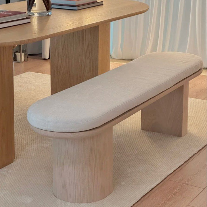 BOONE Modern Solid Wood Dining Bench