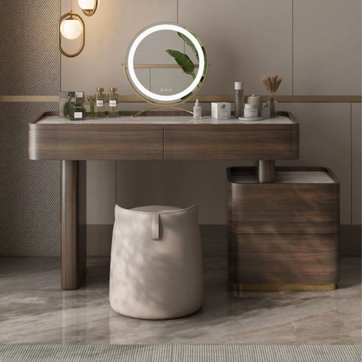KALDOR Modern Walnut Vanity Table