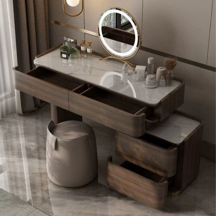 KALDOR Modern Walnut Vanity Table