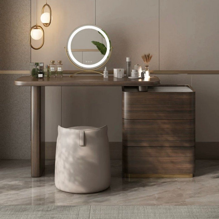 KALDOR Modern Walnut Vanity Table