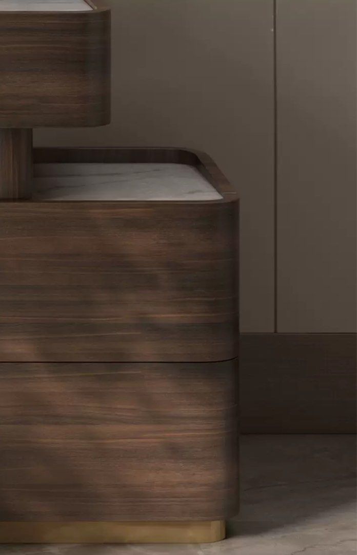 KALDOR Modern Walnut Vanity Table