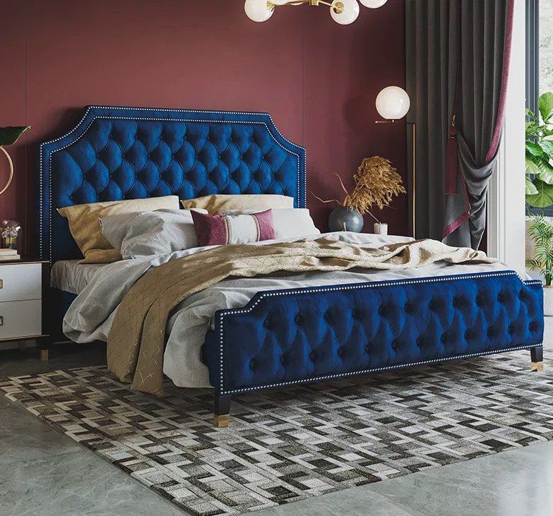 KALFRE Victorian Velvet Bedframe