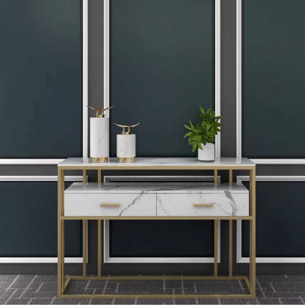 LEANDER Modern Marble Console Table