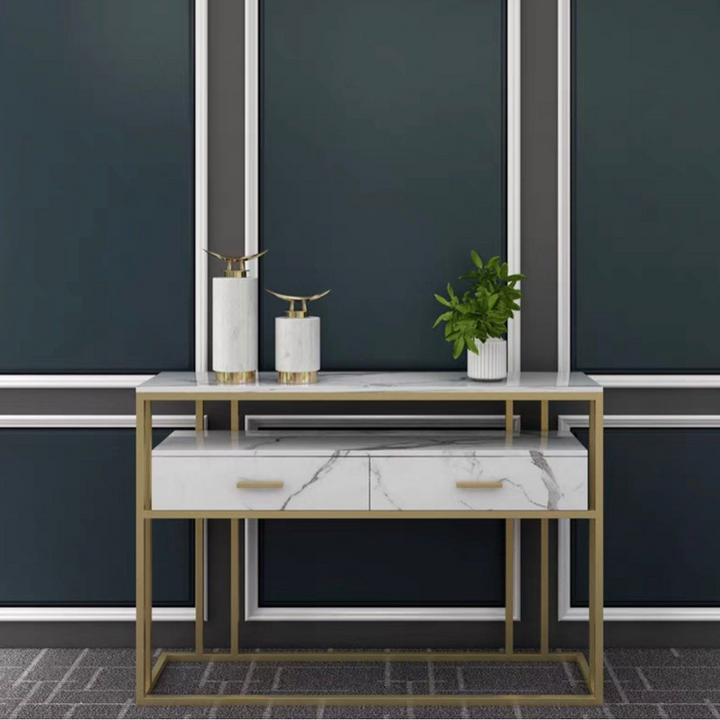 LEANDER Modern Marble Console Table
