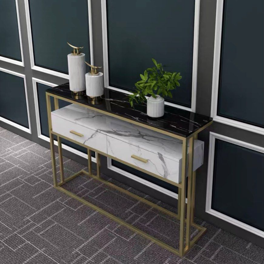 LEANDER Modern Marble Console Table