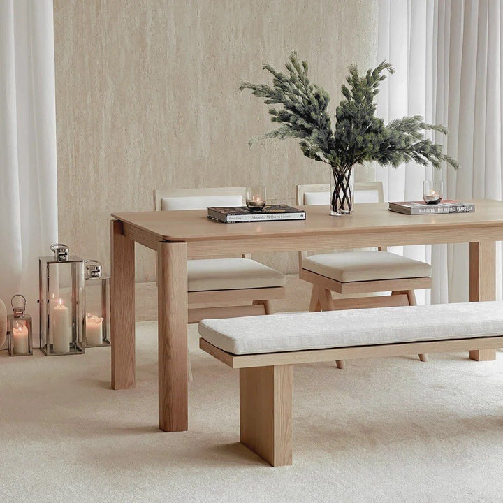 BETHAN Modern Solid Wood Dining Bench
