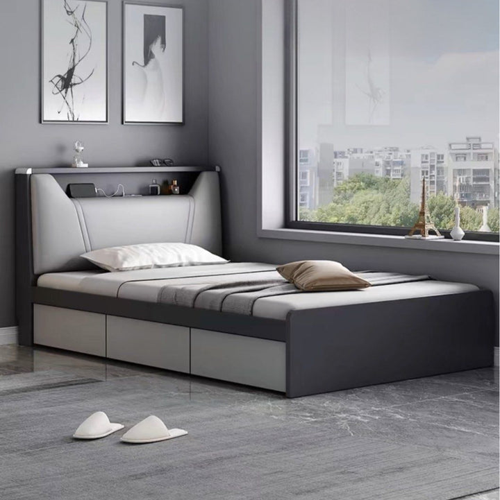KALZE Modern Storage Bedframe