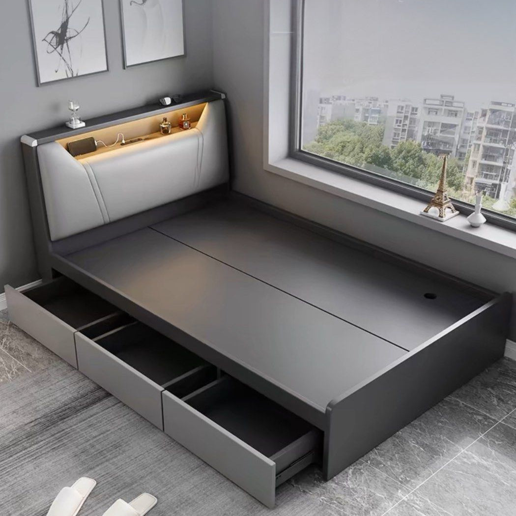 KALZE Modern Storage Bedframe
