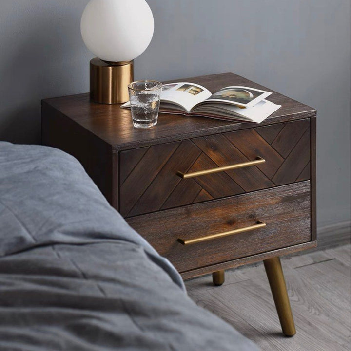 MATHIEU Acacia Solid Wood Side Table