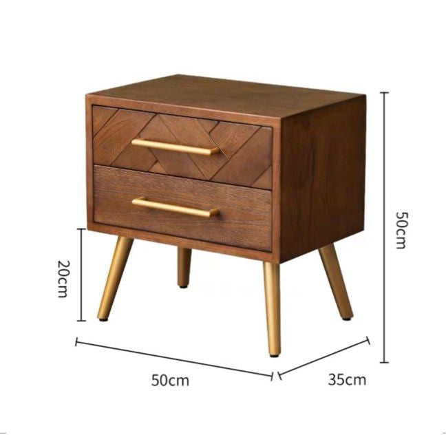 MATHIEU Acacia Solid Wood Side Table