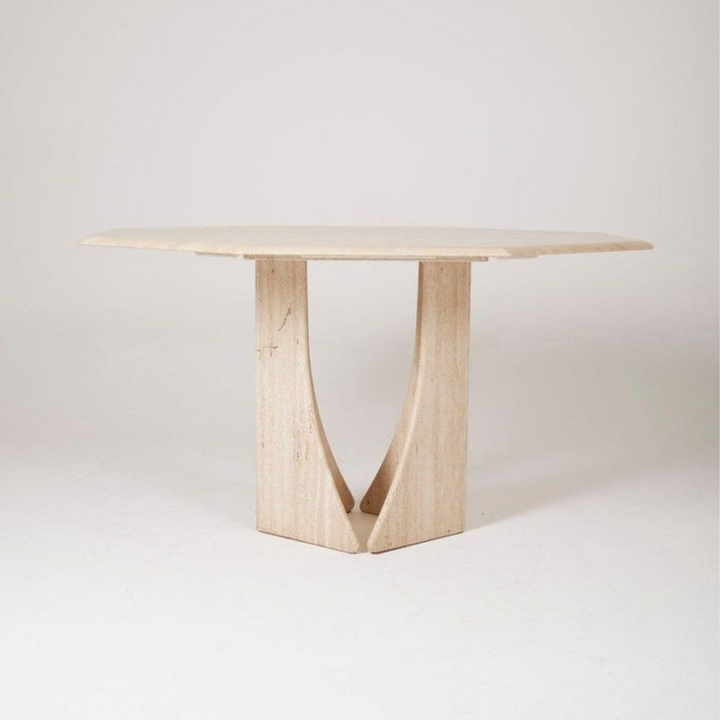 JULIET Modern Travertine Dining Table
