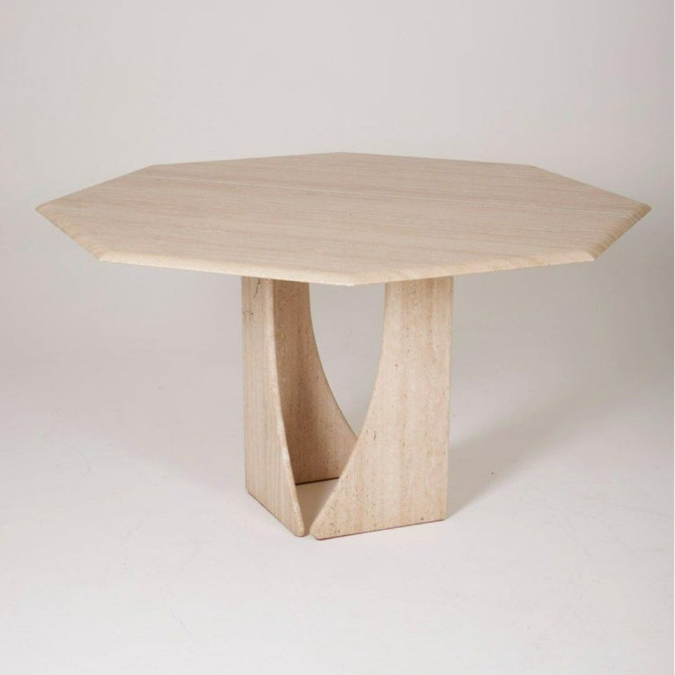 JULIET Modern Travertine Dining Table