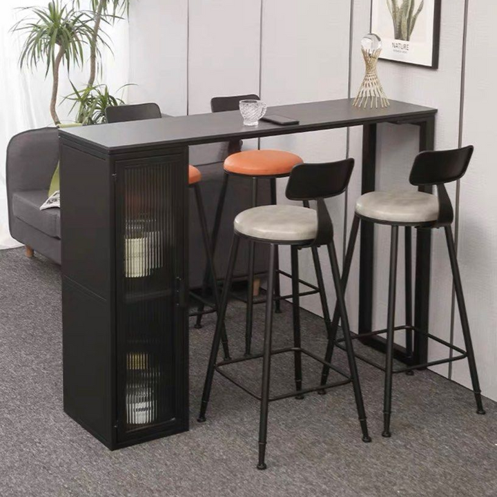 QUEN Modern Bar Table With Storage