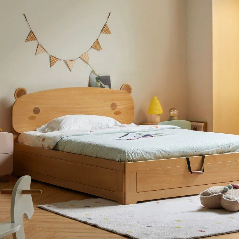 KEAL Children’s Box Storage Bed With Mattress