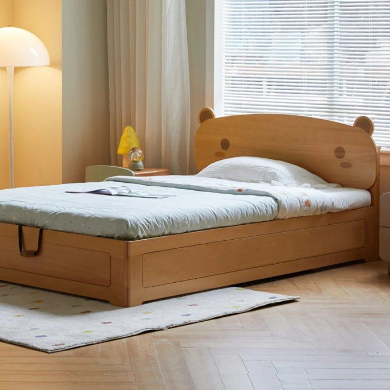 KEAL Children’s Box Storage Bed With Mattress