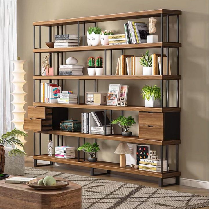 KEANE Modern Solid Wood Bookshelf