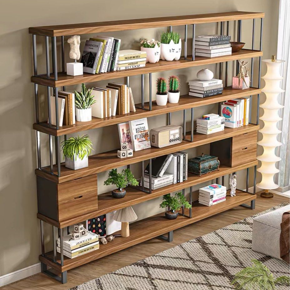 KEANE Modern Solid Wood Bookshelf
