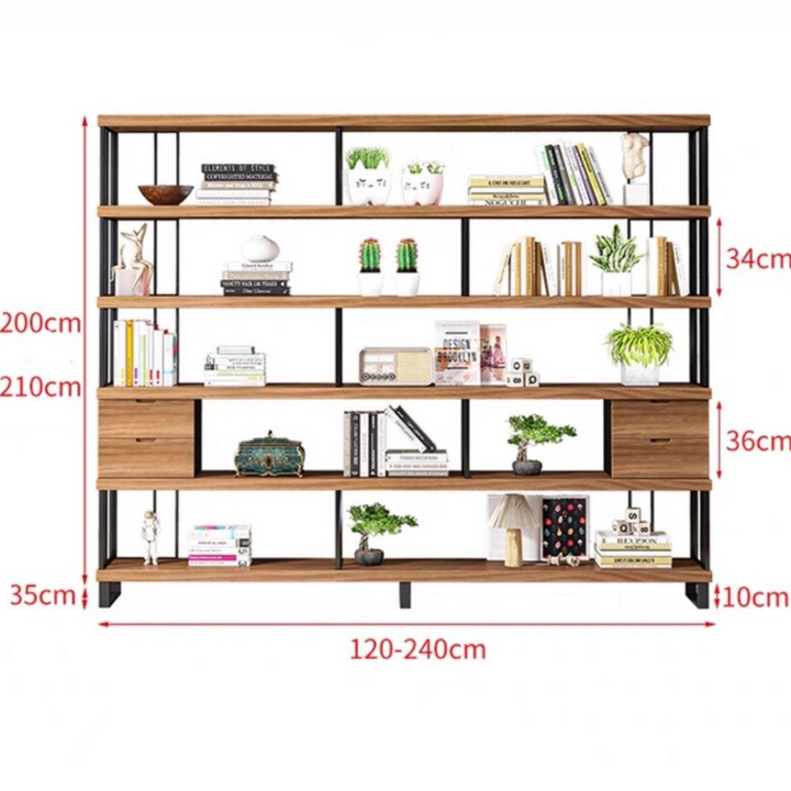 KEANE Modern Solid Wood Bookshelf