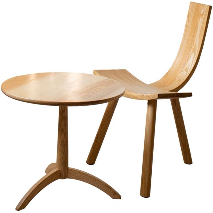 SANDERS Solid Wood Dining Chair & Coffee table