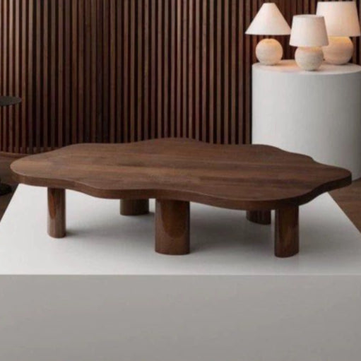 KELSHER Modern Solid Wood Coffee Table