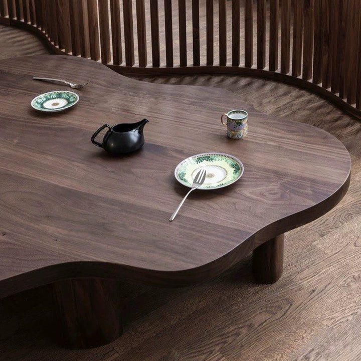 KELSHER Modern Solid Wood Coffee Table