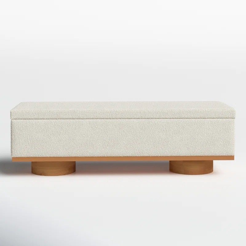 KEREIM Modern Boucle Storage Bench