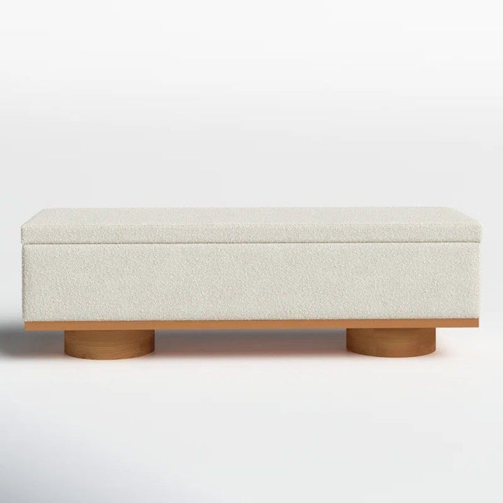 KEREIM Modern Boucle Storage Bench