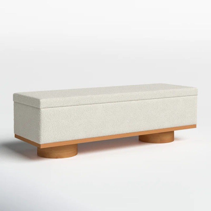 KEREIM Modern Boucle Storage Bench